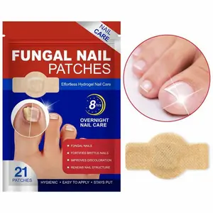 Anti-Fungal Nail Patches, 21pcs per Bag Convenient to Use Durable & Skin-Friendly Foot Care Products, Universal for All Skin, Nail Repair Patches, Foot & Nail Care