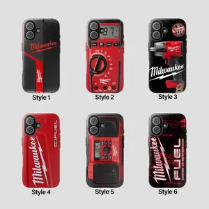 Milwaukee Tool Inspired Rugged Phone Case for iPhone 17 16 15 14 13 Pro Max Plus, Fuel M18 Mechanic Design, Tough Protective Case for Men.