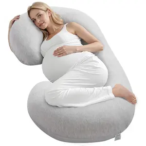 VEVOR Pregnancy Pillow,  , C-Shaped Full Body Maternity Pillow for Sleeping, Ultra-Soft and Breathable Pregnant Support Pillows with Removable & Washable Cover, Perfect for Back, Belly, Hip, Legs Relief