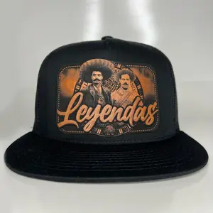 Leyendas Vol1 Gen. Zapata/Villa leather patch black SnapBack