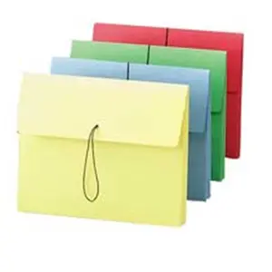 Women's Heavy-Duty Expandable Wallet with Elastic Closure, Flap, 2in. Exp, 15in.x10in. Assorted Colors, Smead Manufacturing Company SMD77271, for Papers
