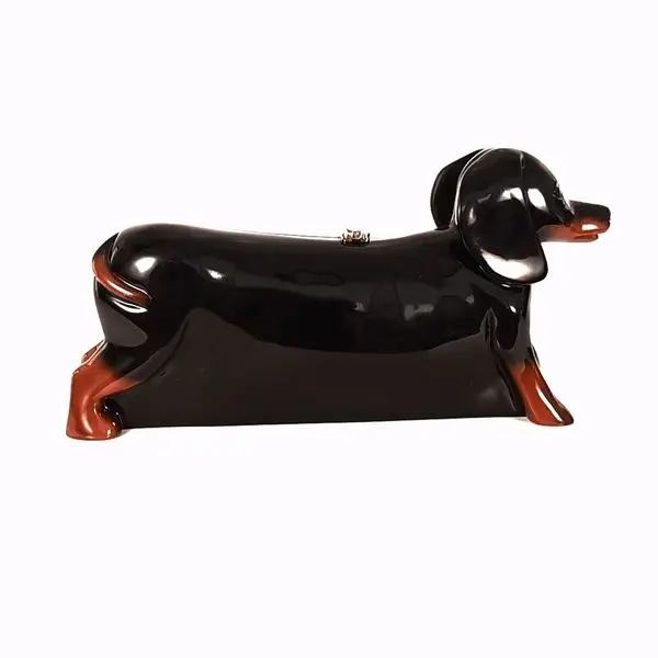 Doxie Wooden Collectible Handbag By Timmy Woods Beverly Hills