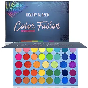 Beauty Glazed 39-Color Rainbow Eyeshadow Palette -  Blendable, Waterproof, Long-Lasting, Cruelty-Free Makeup for Beginners