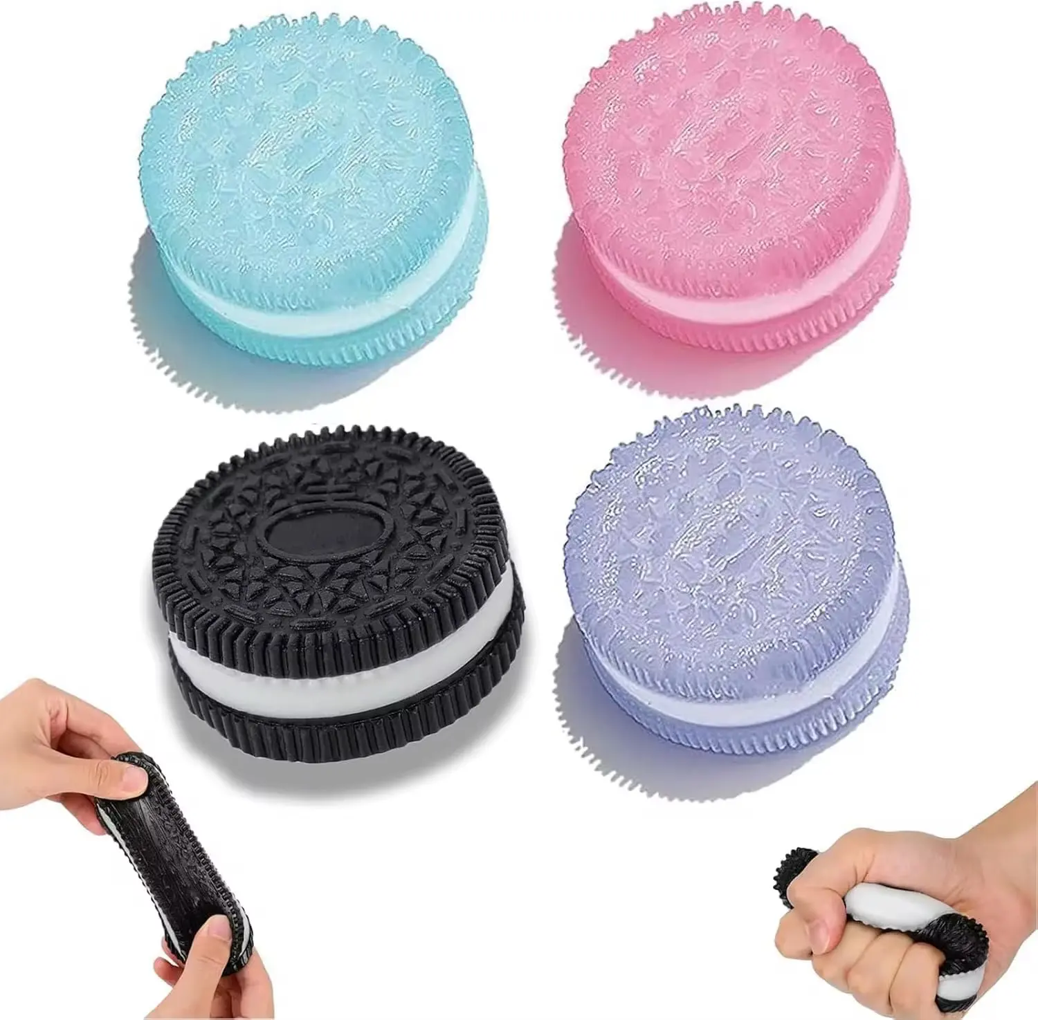 Cookie Squishy Toy Soft Slime Feeling High Appearance Decompression Stress Relief Squishy for Adults and Kids