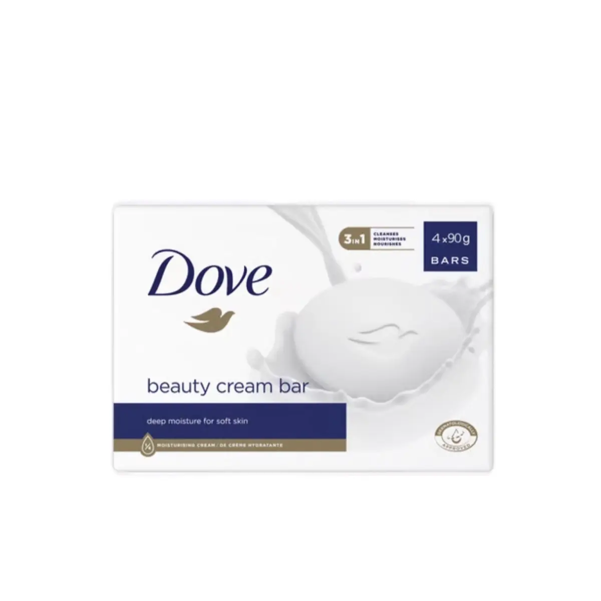 Dove Beauty Cream Bar Cleanser, Deep Hydrating Moisturizer Body Care Soap - Gentle, Hypoallergenic Daily Cleansing for Soft Skin, 12 Bars (90g) - Beauty & Personal Care
