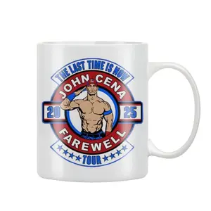 WWE JOHN CENA FAREWELL TOUR 110Z MUG  "THE LAST TIME IS NOW" DAR