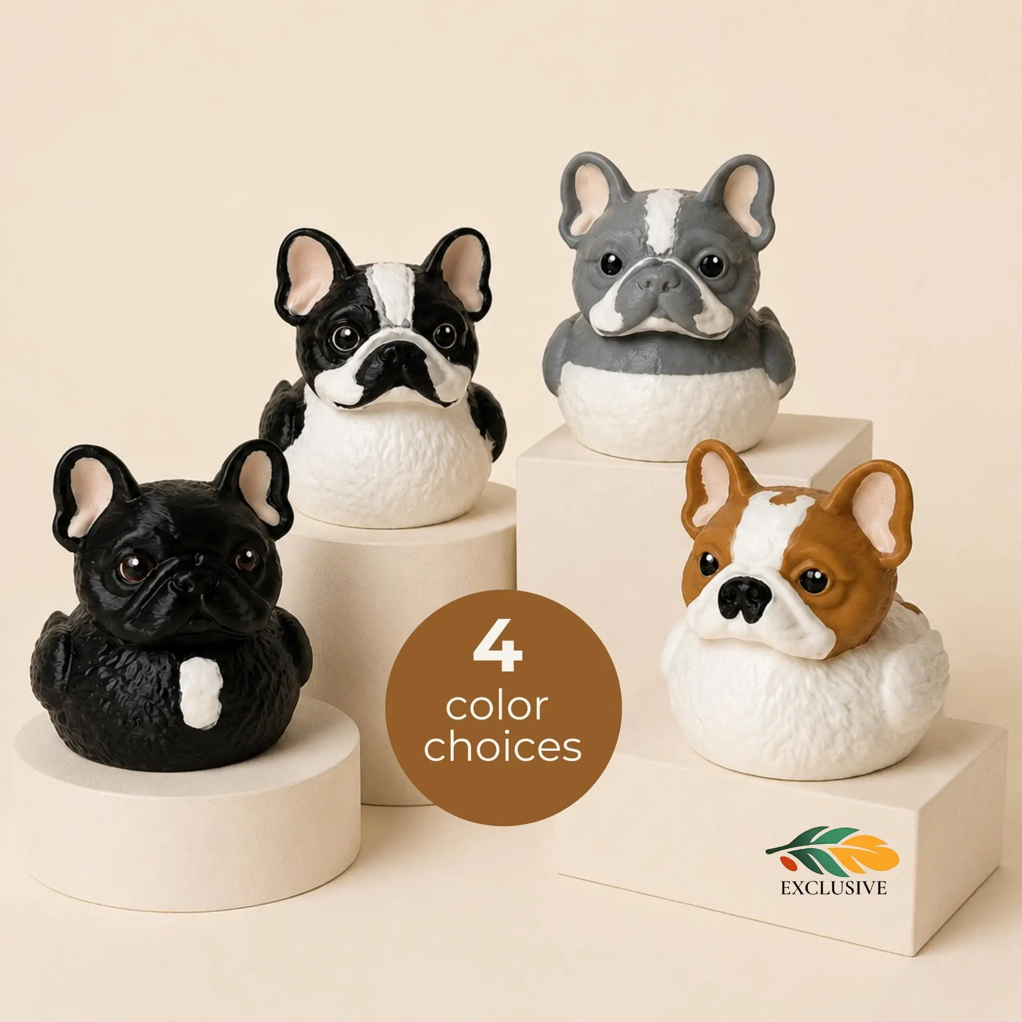 French Bulldog Car Decoration – Dashboard Duck Gift for Jeepers