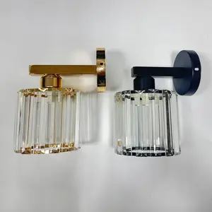 Luxury Wall Lamp, Bathroom Mirror Front Light, Makeup Table Hanging Lamp, Modern Glass Shade, Semi-Embedded Installation, /