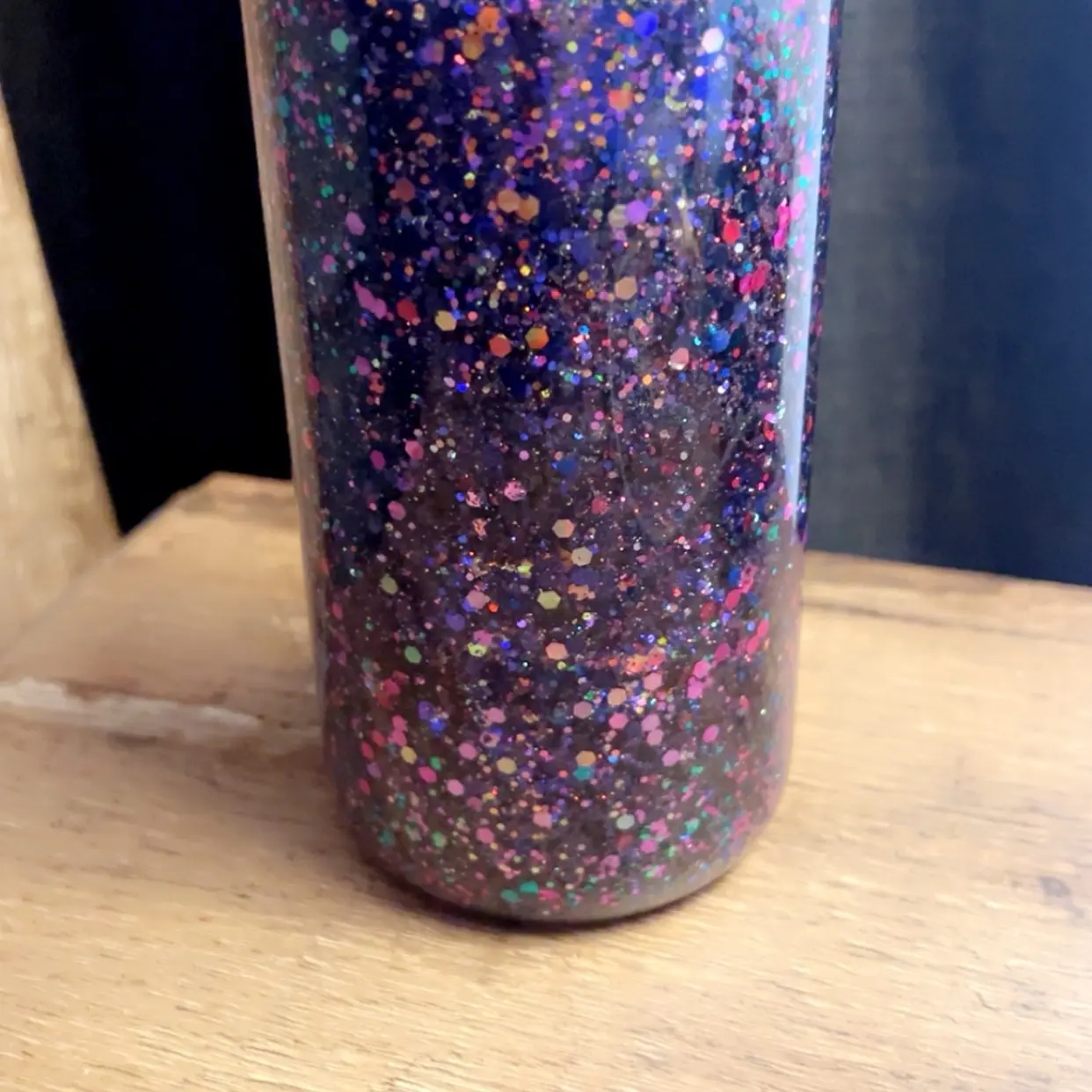 Purple slow flow snow globe cup