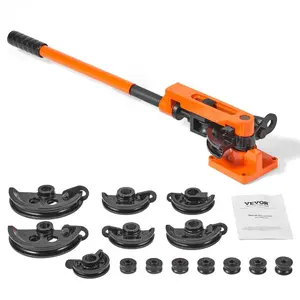 VEVOR Tube Bender Max Bending Degree 240, 1 - 1.75 Bending Capacity Heavy Duty Metal Pipe and Tube Notcher With 3 Dies, Metal Working Tools and Equipment Tube Pedestal BenderVEVOR Super Brand Day