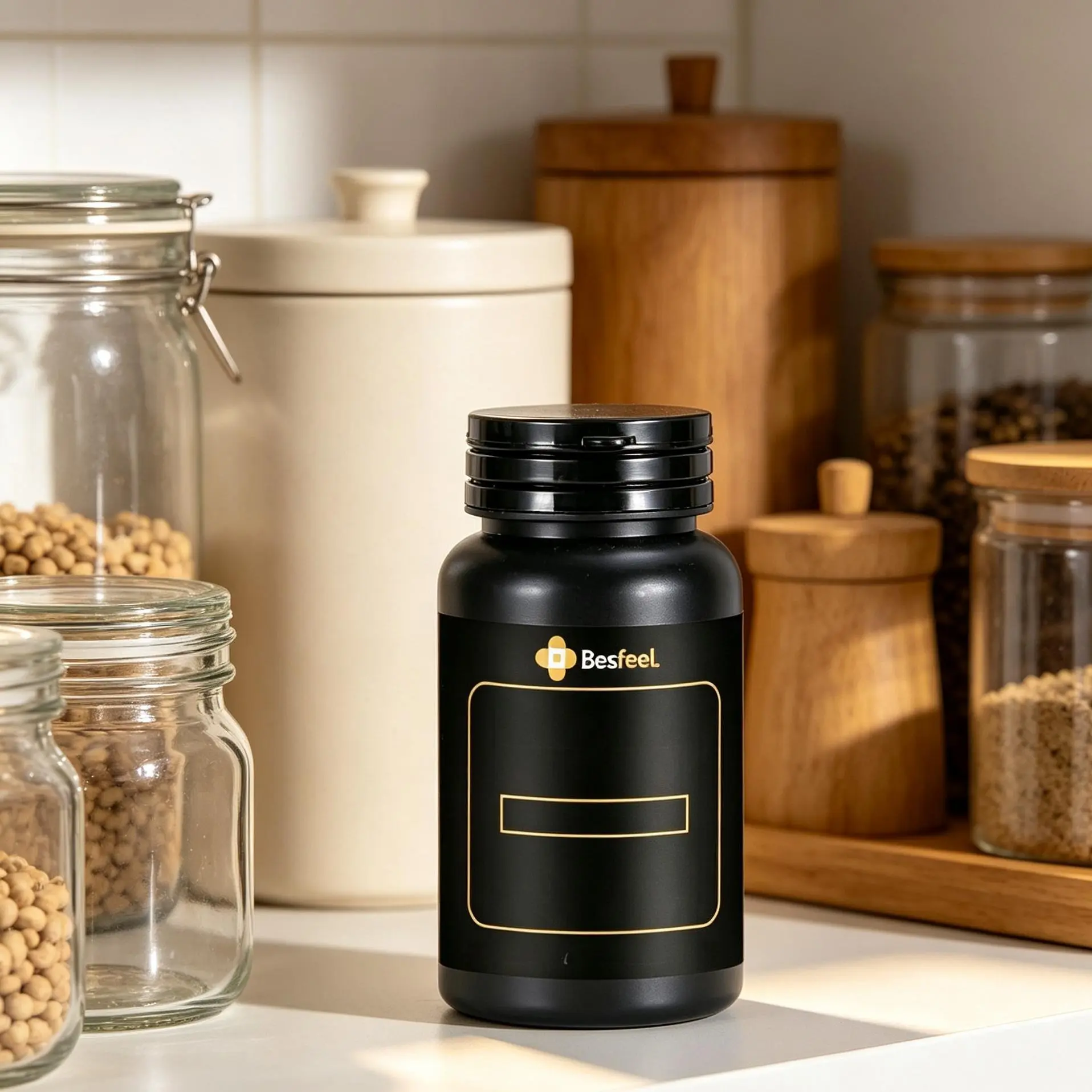 Household storage jars for kitchen grain storage