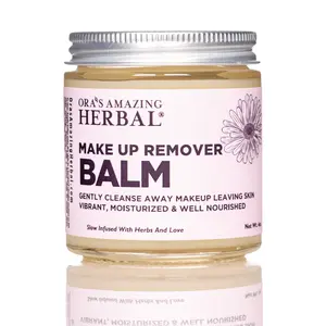 Make Up Remover Balm, Fragrance Free for Sensitive Skin. Made with Organic Calendula & Licorice Cleansing Makeup