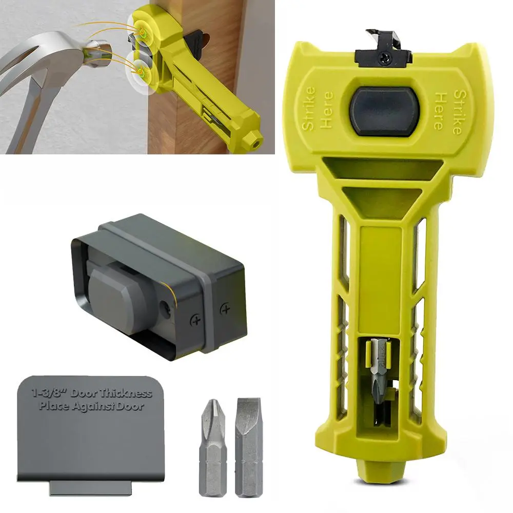 Door Lock Installation Kit, 1 Count Door Lock Mortise Tool, Precise Scoring & Chiseling Tool, Woodworking Tool, Suitable for Woodworking DIY, Door Installation, Door Hardware
