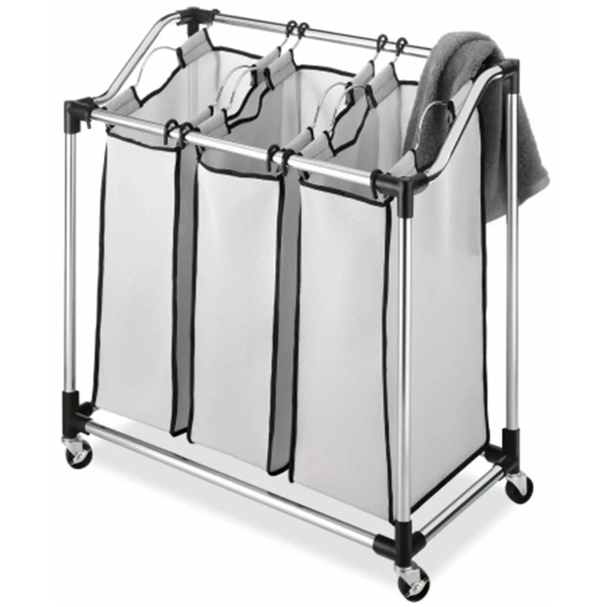Chrome Laundry Sorter