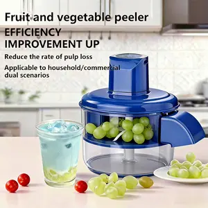 Multifunctional Automatic Vegetable Peeler, Vegetable Cutting Slicer, Fruit and Vegetable Slicer, One-Button Operation, Fast Peeling, Suitable for Home or Commercial Kitchens, Food Prep Tool, Fruit Peeling Machine