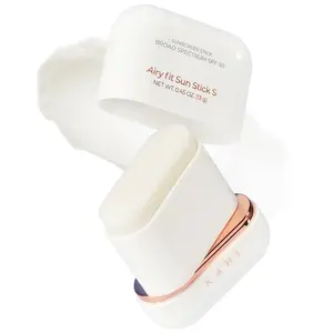 KAHI Airy Fit Sun Stick S SPF 50+ Official Product Triple Functional Broad Spectrum Face Sunscreen Stick - Waterproof, Sweatproof & Sandproof - Ultra-Lightweight & Non-Greasy Sun Shield - Korean Skin Care 0.49 oz