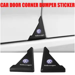 2Pcs Car Door Corner Cover Bumper Collision Anti-scratch Stickers for Volkswagen VW Jetta GOLF Polo Tiguan CC PASSAT b8 GTI Bora