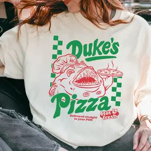 Duke’s Pizza RuneScape TShirt, Funny Pizza Monster Tee, Retro Gaming Graphic Sweats, Old School MMORPG Vibe, Unisex Gamer Hoodie