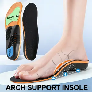 High Arch Support Orthotic Insoles For Men Women,Plantar Fasciitis Insoles,Work Boot Insoles For Standing All Day,Shock Absorbing Heavy Duty Support Relief Foot Pain,Orthotic Flat Feet,Heightening Insole,Shoe Inserts,Sweat Footwear