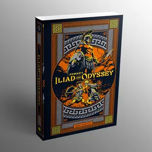 The Iliad and The Odyssey Deluxe Hardcover Edition, Including Odysseus, Epic Tradition, Heroic Struggle, Quest for Home, Trojan War Themes