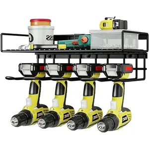 Power Tool Organizer Holder - Wall Mount Style for Power Tool Drill as Heavy Duty Tool Shelf & Tool Rack with Compact Packed Tool Holder and Storage Rack for Garage Organization Great Gift for Man Deals For You Days