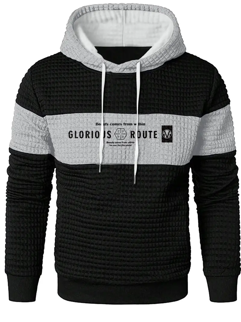 Men's Plain Zipper Mock Neck Sweatshirt, Slim Casual Sporty