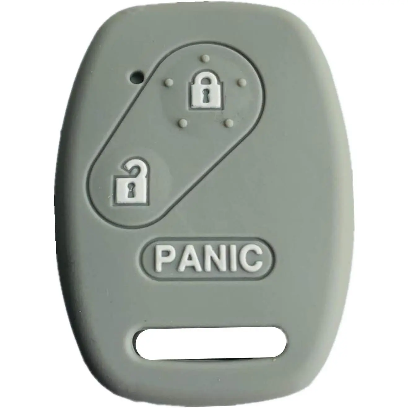 Gray Durable Fade-Resistant Rubber Car Key Case - Synthetic Silicone Remote Protection Cover for Honda Keyless Entry Remotes, Compatible with Accord, Crosstour, CR-V, CR-Z, Civic, Fit, Insight, Odyssey, Ridgeline, N5F-S0084A, CWTWB1U545
