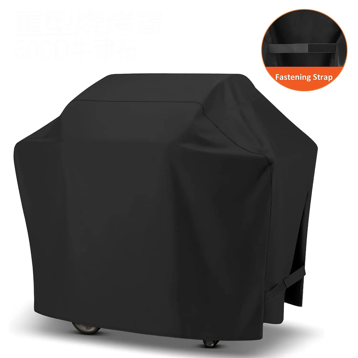 72in Waterproof BBQ Gas Grill Cover - Anti-UV, Windproof, Colorfast Spun Polyester - Fits Weber, Char-Broil, Monument, Dyna-Glo, Nexgrill - All Year Round Protection for Outdoor Grill Owners, Superior Colorfastness