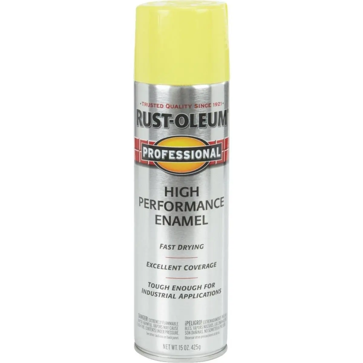 212 MAIN Rustoleum 7543838 Fast-Drying Corrosion-Resistant Enamel Paint - 15 fl. oz, Gloss Finish, Yellow, 15-Minute Dry Time, for Automotive & Motorcycle Paint Care, Commercial Environments, 15 Minutes, Superior Coverage And Hiding
