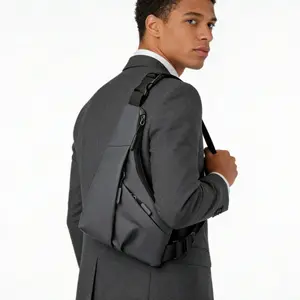 Chest Sling Bag for Men – Crossbody Travel Bag with Hidden Zippers, Secure Close-Fitting Design, Lightweight  Shoulder Pack