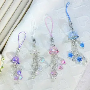 Phone Chain Charm, 1 Count Cute Star Design Phone Lanyard, Fashion Phone Strap for Women & Girls, Phone Decoration Accessories, Cellphone Phone Charms, Phone Accessory, Colorful Aesthetic, Phone Wrist Strap