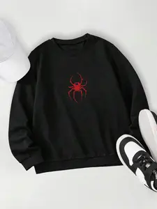 Boys sweater for winter Casual Street Style Pullover Crewneck Fleece Sweatshirt for Teens and Boys Commuter Look for Autumn, and Winter,Size 8-16 Years minimalist design unisex child anti-skid sock Cute Cartoon Christmas Kids golden clothes sleepwear