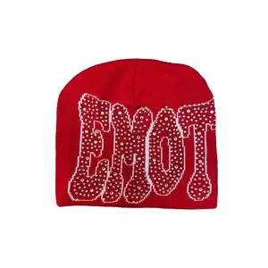 Red ‘Rhinestone’ Beanie