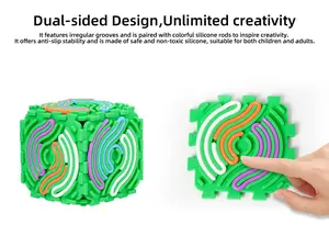 3D Silicone Sensory ActivityBoard, Fidget Cube Toy for Autism & AnxietyRelief, Travel-Friendly Kids Fidget Board forToddlers, Stress Relief Fidgeting, Stress