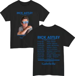 Rick Astley Reflection Tour 2026 T-Shirt | Front & Back Concert Jumper | UK Tour Dates Hoodie