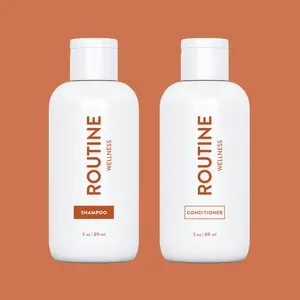 Routine Wellness Anti-Thinning Volumizing Shampoo for Thinning Hair & Hair Loss - Grow Your Confidence with Biotin & DHT Blockers - 3 oz Travel Size Set