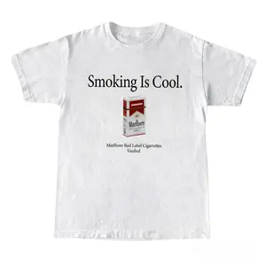 Retro Marlboro Vintage Graphic Tee, Classic Cigarette Style T-Shirt, Ironic Smoking Is Cool Shirt, Unisex Cotton Casual Streetwear Tee