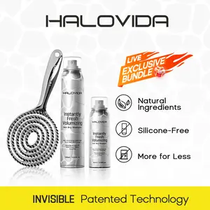 [Live exclusive bundle]HALOVIDA Hair Dry Shampoo 150ml/ 60ml /HaloFlex Spa Brush