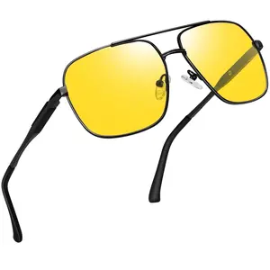 Night Vision Glasses for Men Women Classic Aviation UV Protection Glasses for Driving