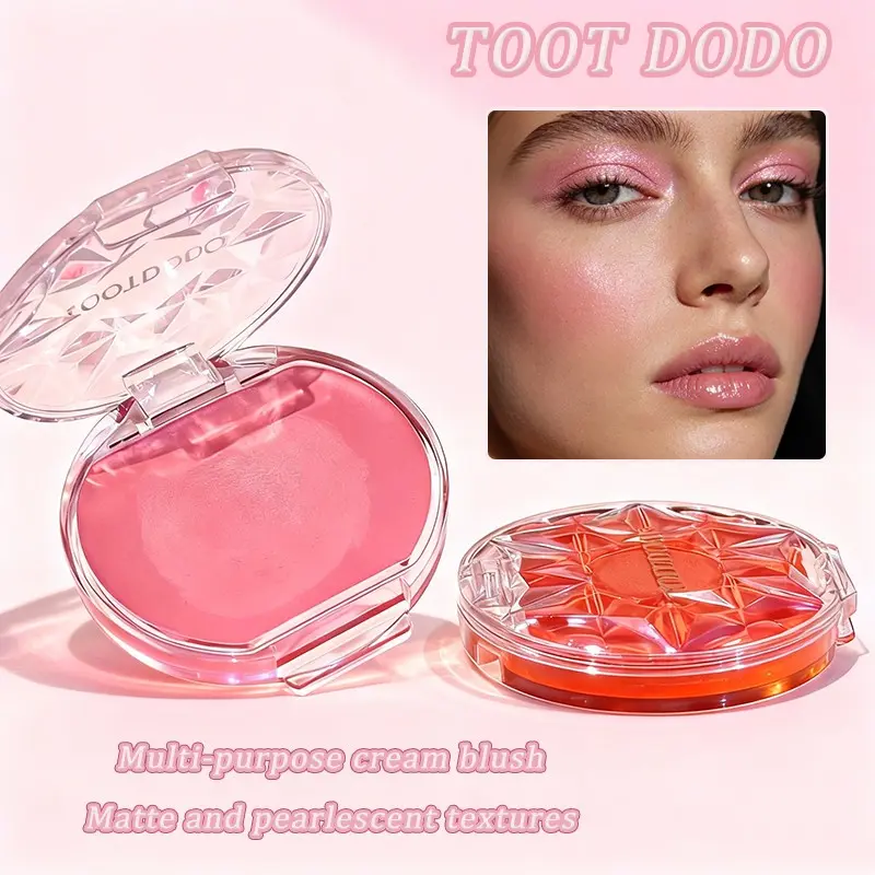 Cream Blush - Blendable Long-Wearing Natural Dewy Glow Finish Lightweight Cheek Tint Makeup Cosmetics Products for All Skin Tones