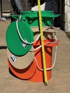 My Extreme Bucket - Durable Plastic Buckets with Handles for Storage & Organization 5.5 Gallon Polypropylene Copolymer Injection Grade Natural Tool Blue