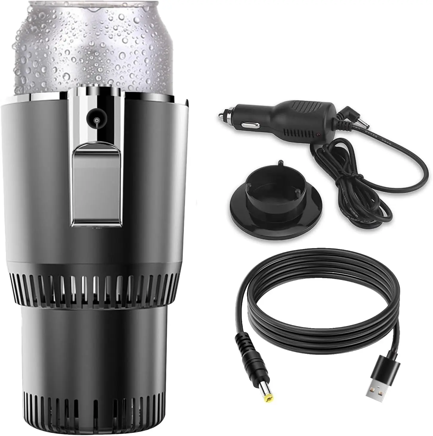 Smart Car Hot and Cold Cup Holder Rapid Heating and Cooling Insulated Electric Beverage Mug for Car Home Office Travel Portable Temperature Control Cup Accessory, Smart Cup for Car, Heated Travel Mug EPROEON