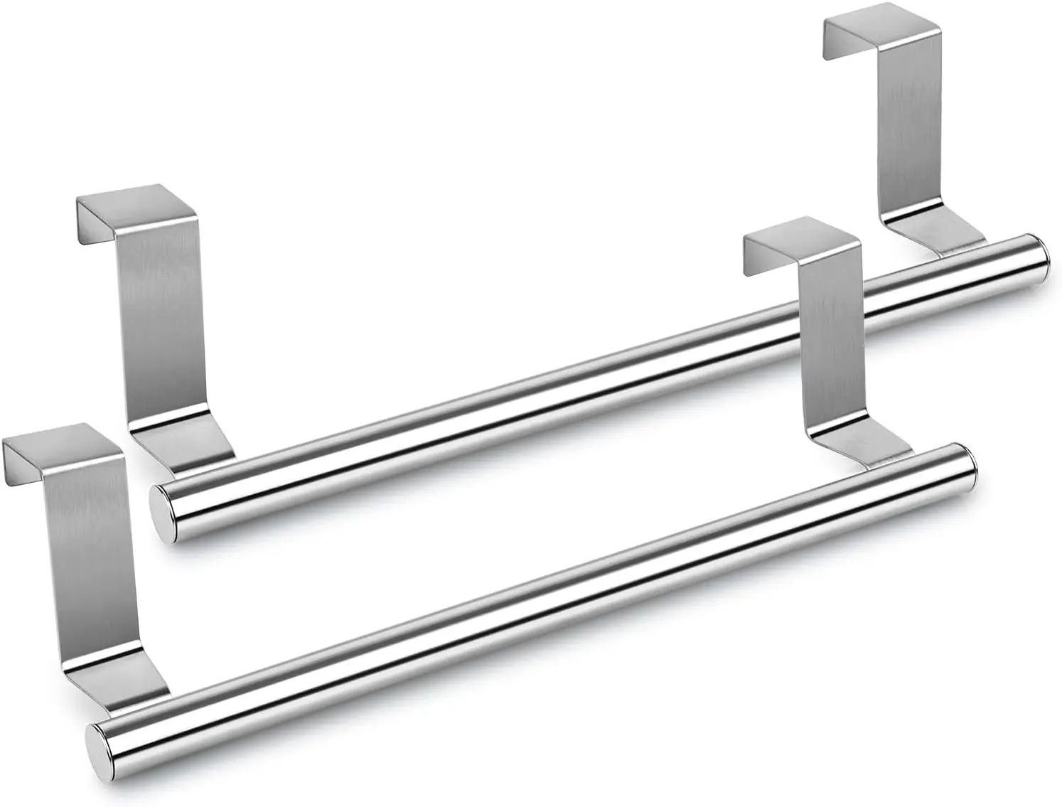 Kitchen Towel Holder Over Cabinet Door Towel Bar 2 Pieces Stainless Steel Kitchen Towel Hanger