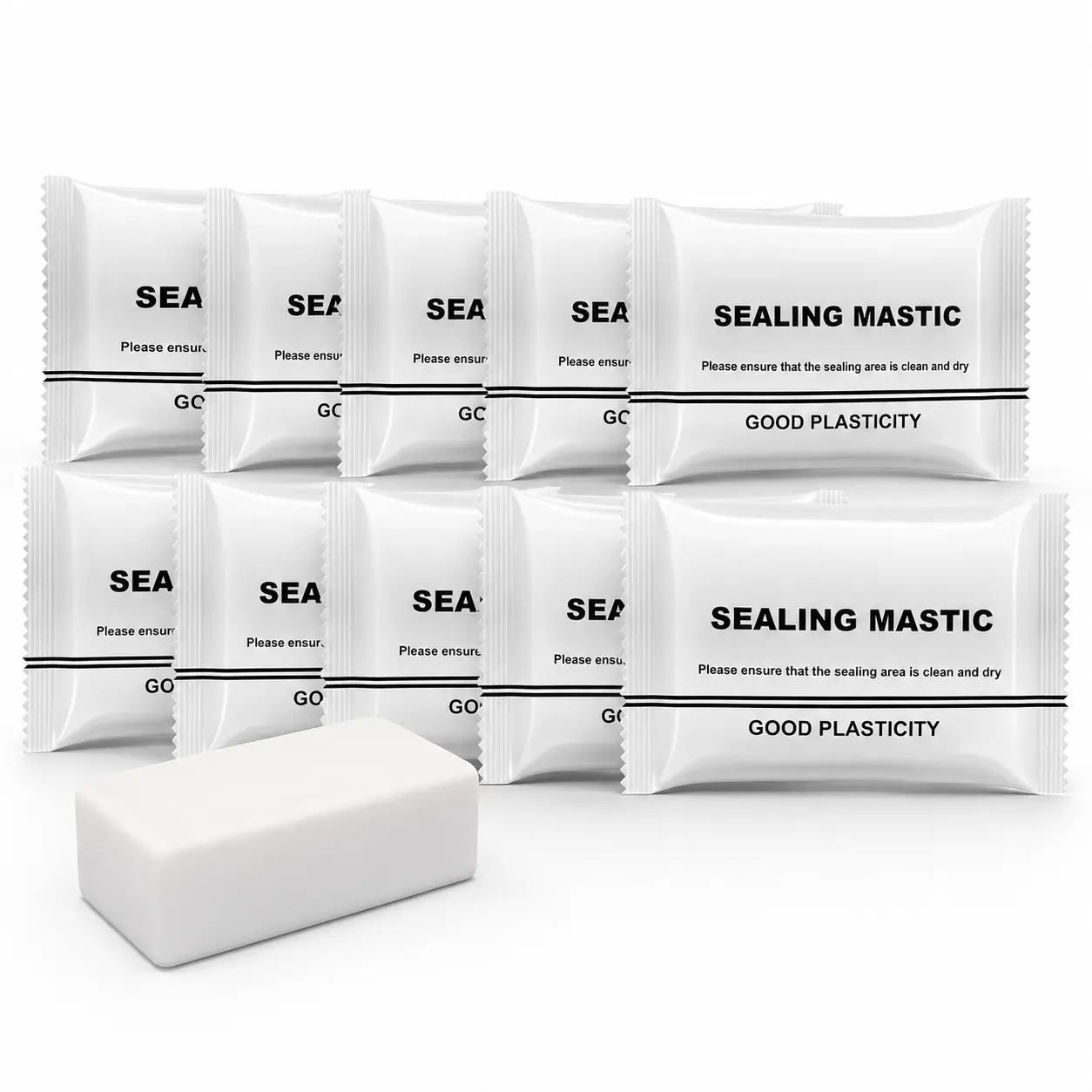 10-Pack Waterproof Sealant Mastic Set | Quick-Dry Repair Putty for Wall/Drain/AC Holes | Air-Tight Crack Filler with Weatherproof Protection