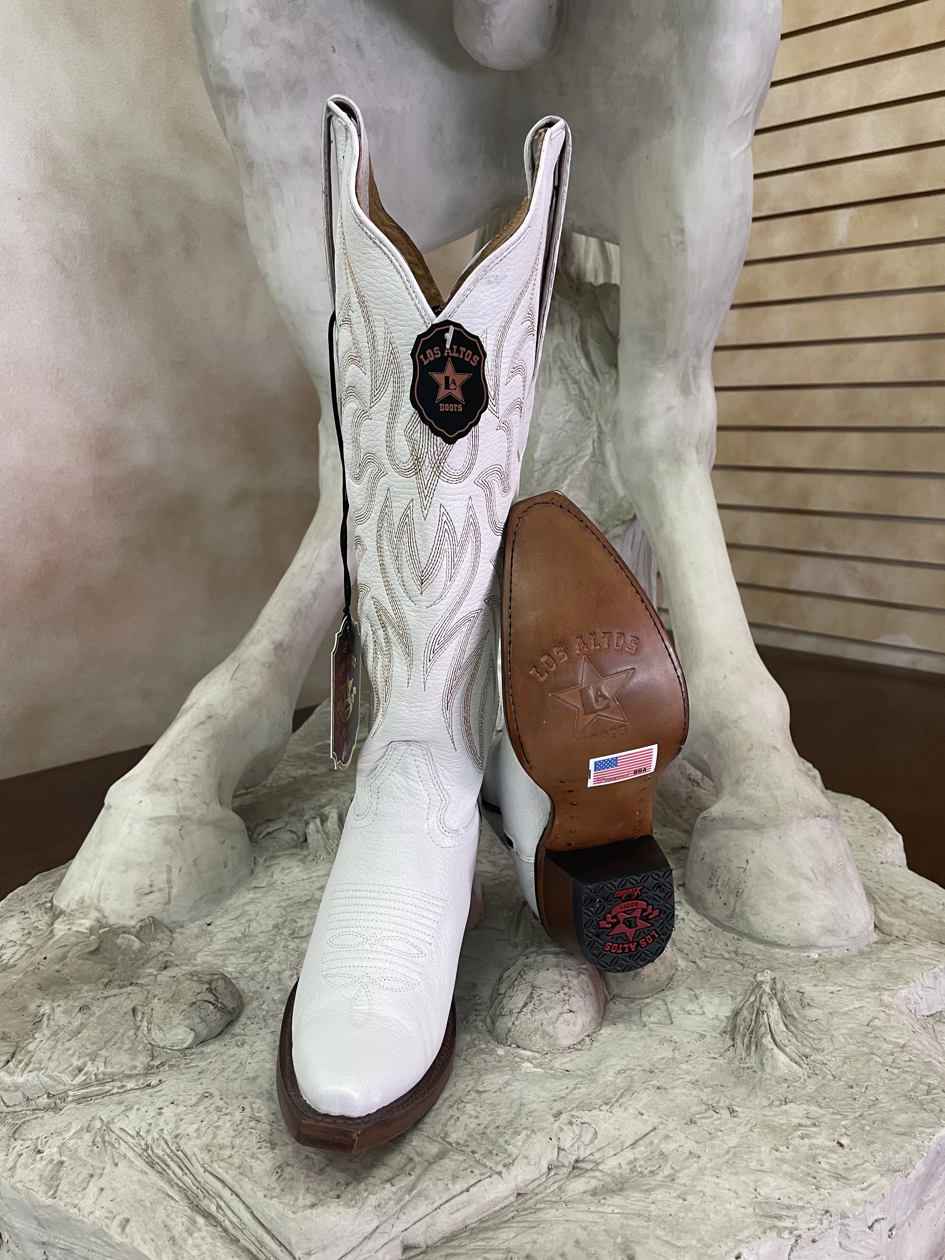 3818328 - Los Altos Women's Snip Toe Boots Rage White