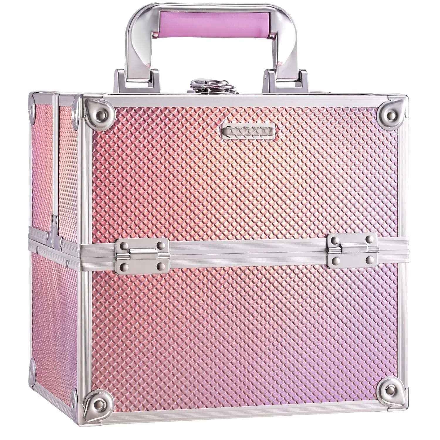 Makeup Case Makeup Box  Organizer Case Portable Make Up Artist Travel Case Storage Box 4 Trays with Dividers Lockable Hard  Case  Tech  Storage