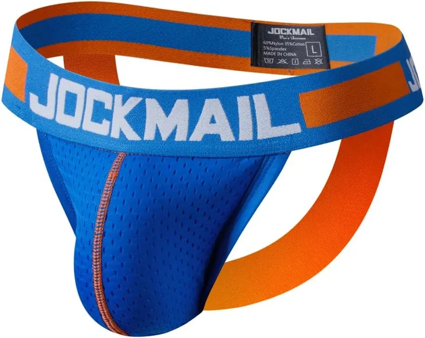 Mens Jockstrap Underwear Wide Belt Athletic Supporter Mens Thongs Sport Underwear Jock Strap
