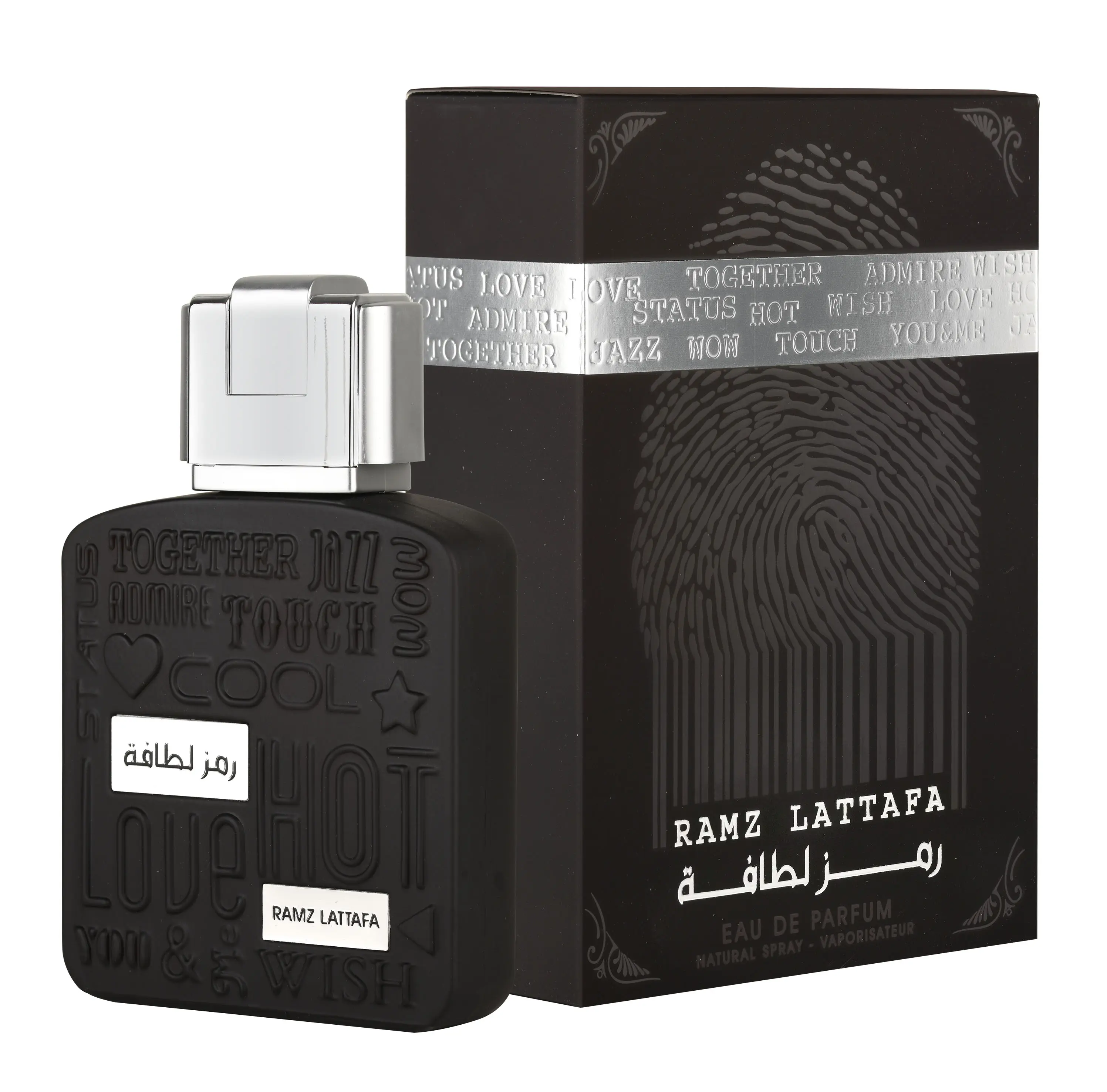 Lattafa Ramz Silver for Unisex Eau de Parfum Spray, 3.4 Ounce / 100 ml