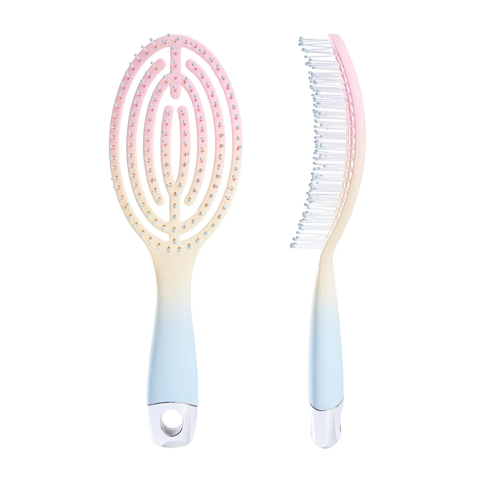 FADUIIO Volumizing Hair Brush, Cushion Paddle Brush for Wet & Dry Hair, Detangler for Curly, Fine, Flat Hair, Anti-Pull, Anti-Frizz, Root Lift, Unisex Styling Tool