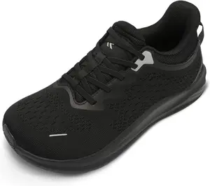Leisfit Men’s Wide Toe Box Slip On Walking Shoes Lightweight Cushioned Sneakers for Running Tennis Gym Workout Non Slip Breathable Athletic Shoes